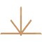 Ekena Millwork Kennewick Timber Gable Bracket, Western Red Cedar, 96"W x 64"H x 3 1/2"D x 3 1/2"F, 16/12 Pitch GBW096X64X0404KEN00SWR - alternate 1